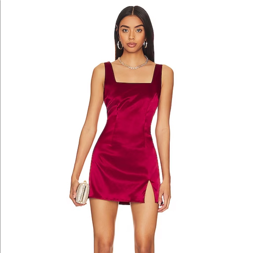 Abigail Mini Dress in Red Wine